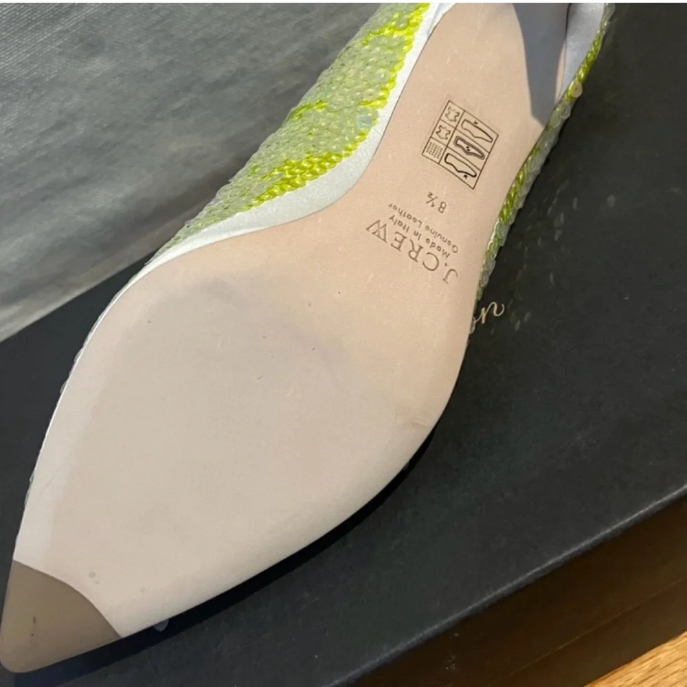 NEW JCrew Collection Sequin Pearl Pump 8.5, fits like 9 - Picture 4 of 5